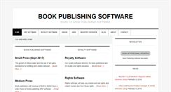 Desktop Screenshot of bookpublishingsoftware.com