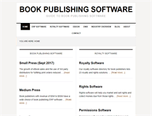 Tablet Screenshot of bookpublishingsoftware.com